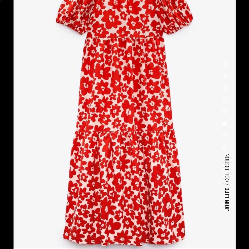Zara printed poplin dress - Picture 9 of 10